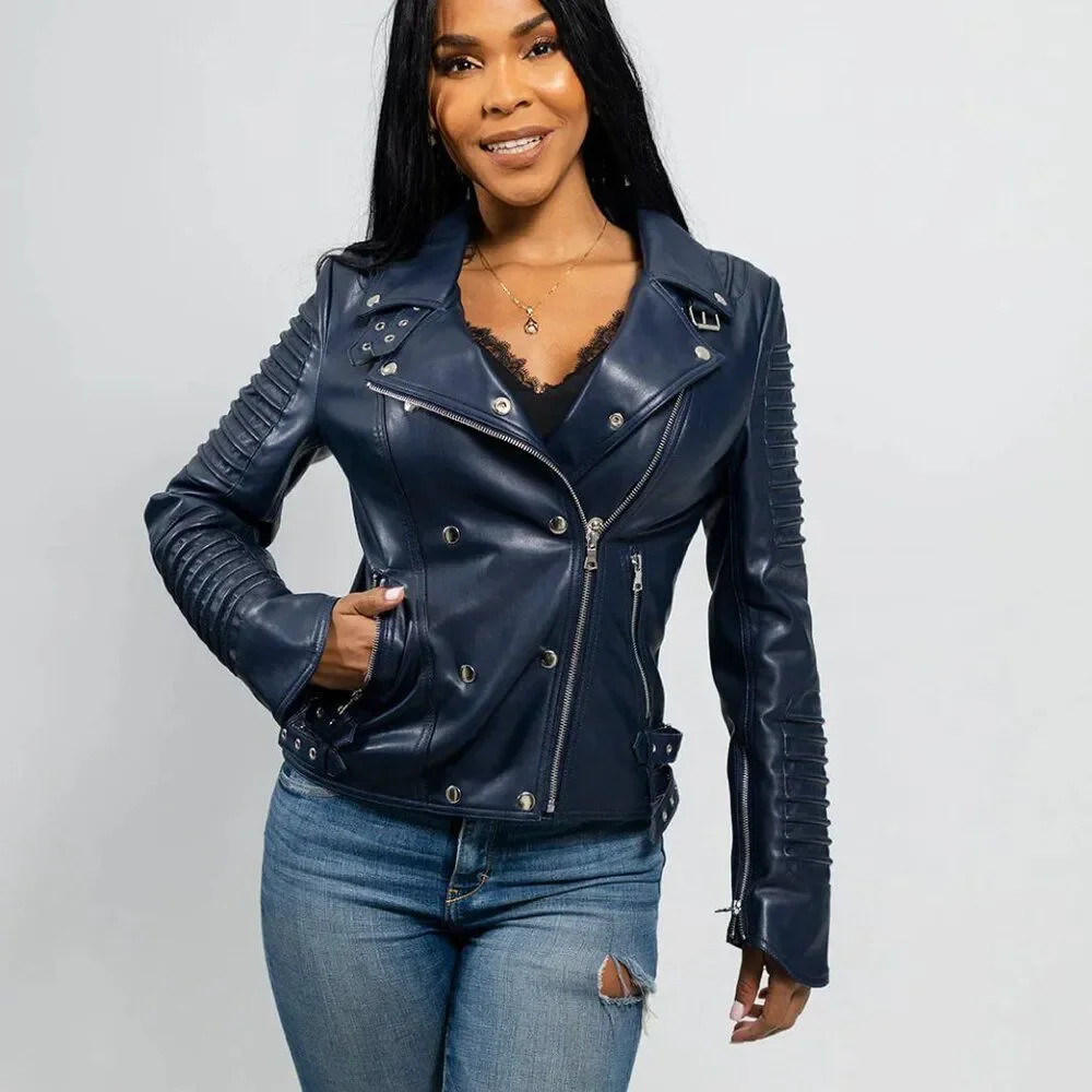 Paris Women's Vegan Faux Leather Jacket